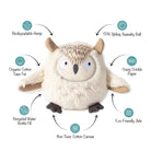 Whoooo's There Owl Dog Toy on a white background at Addison West