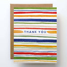 Thank You Stripes Greeting Card, Boxed Set of 6 on a white background at Addison West