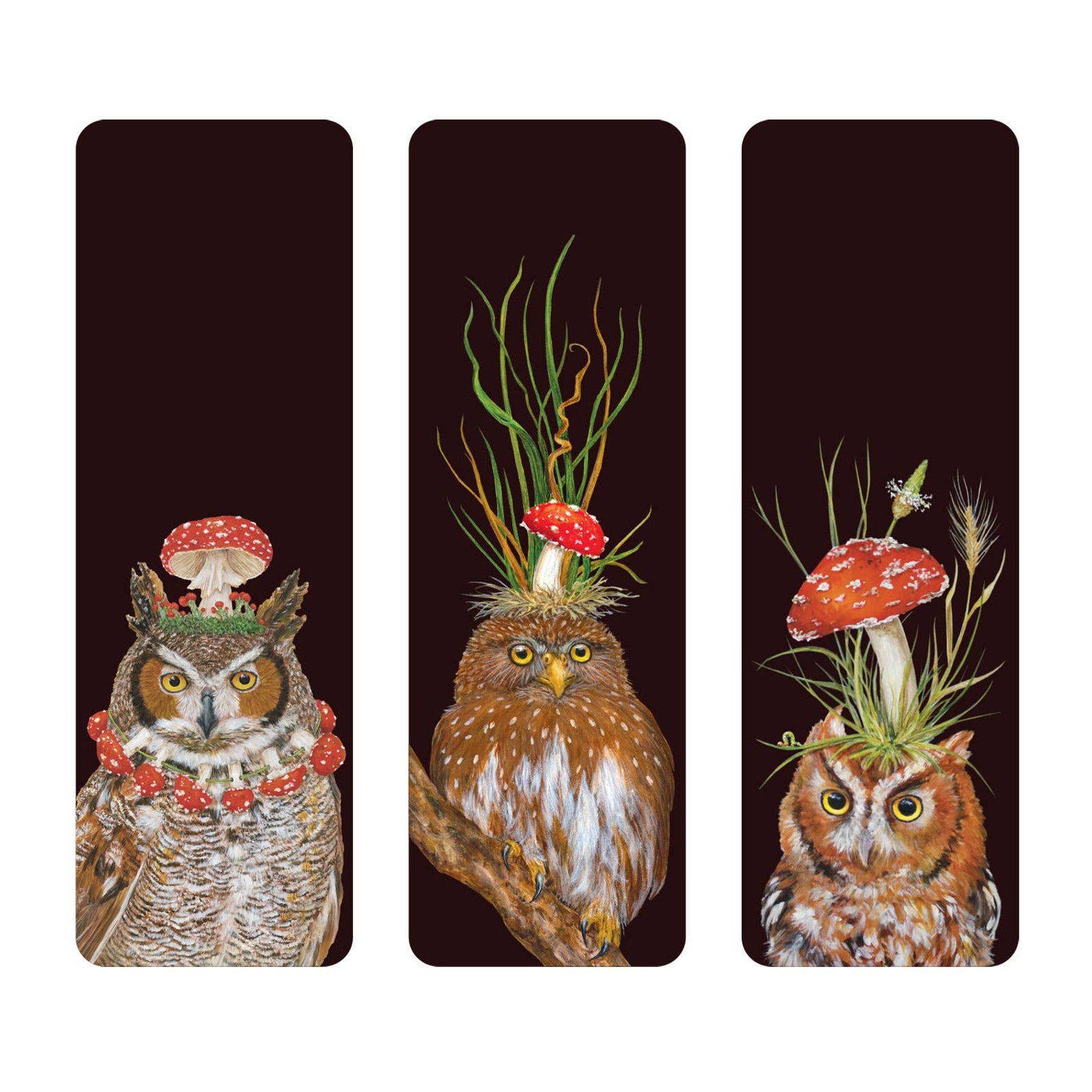 Wise Owl Bookmarks on a white background at Addison West