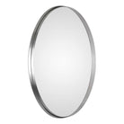 Purwell Oval Accent Mirror on a white background at Addison West