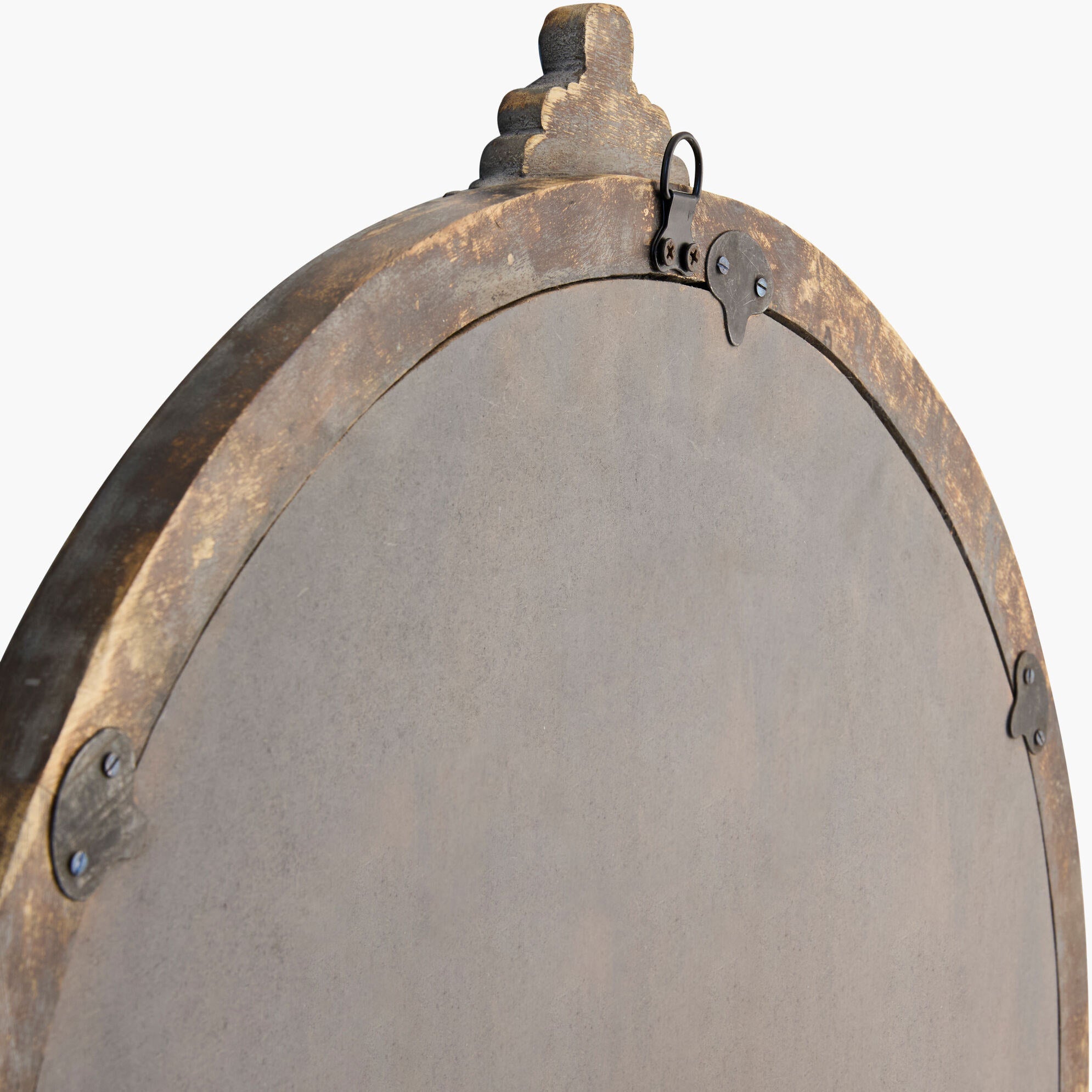 Back of Aden Accent Mirror on a white background at Addison West