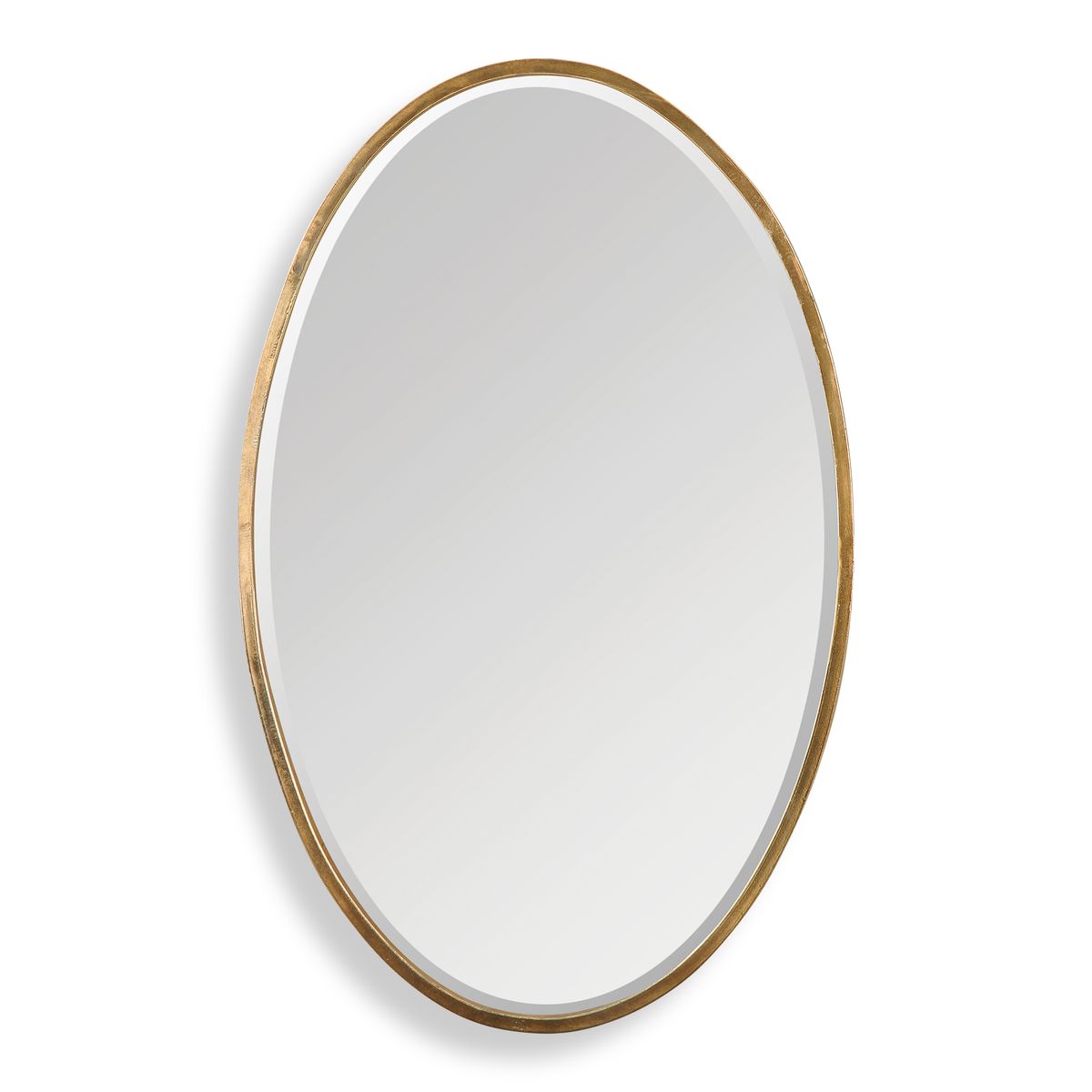 Herwick Oval Accent Mirror on a white background at Addison West