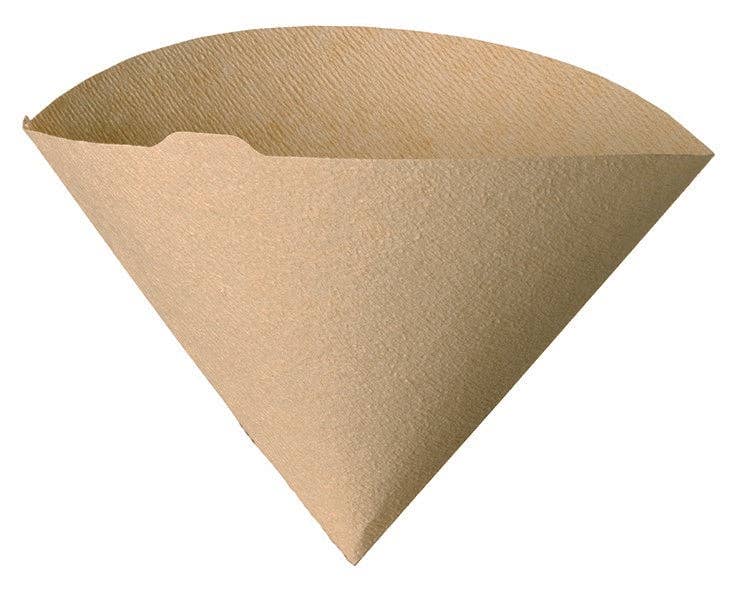 Hario V60 02 Paper Filters, Natural Unbleached on a white background at Addison West