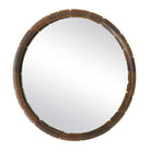 Augusta Round Accent Mirror on a white background at Addison West