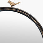 Close up of Back of Birdsong Accent Mirror on a white background at Addison West