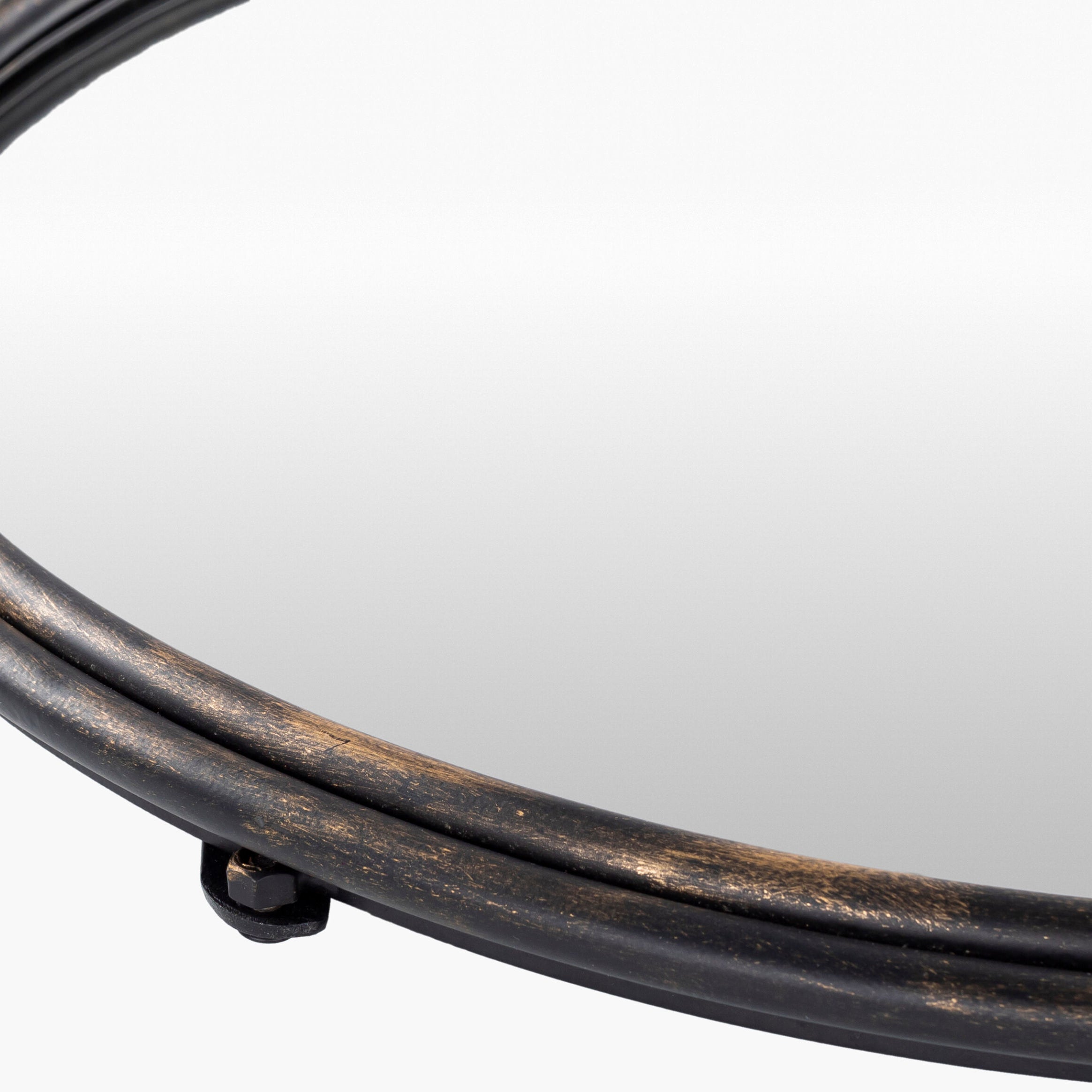 Close up of Back of Birdsong Accent Mirror on a white background at Addison West