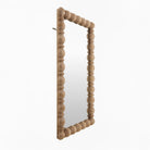 Brennan Accent Mirror in Natural on a white background at Addison West