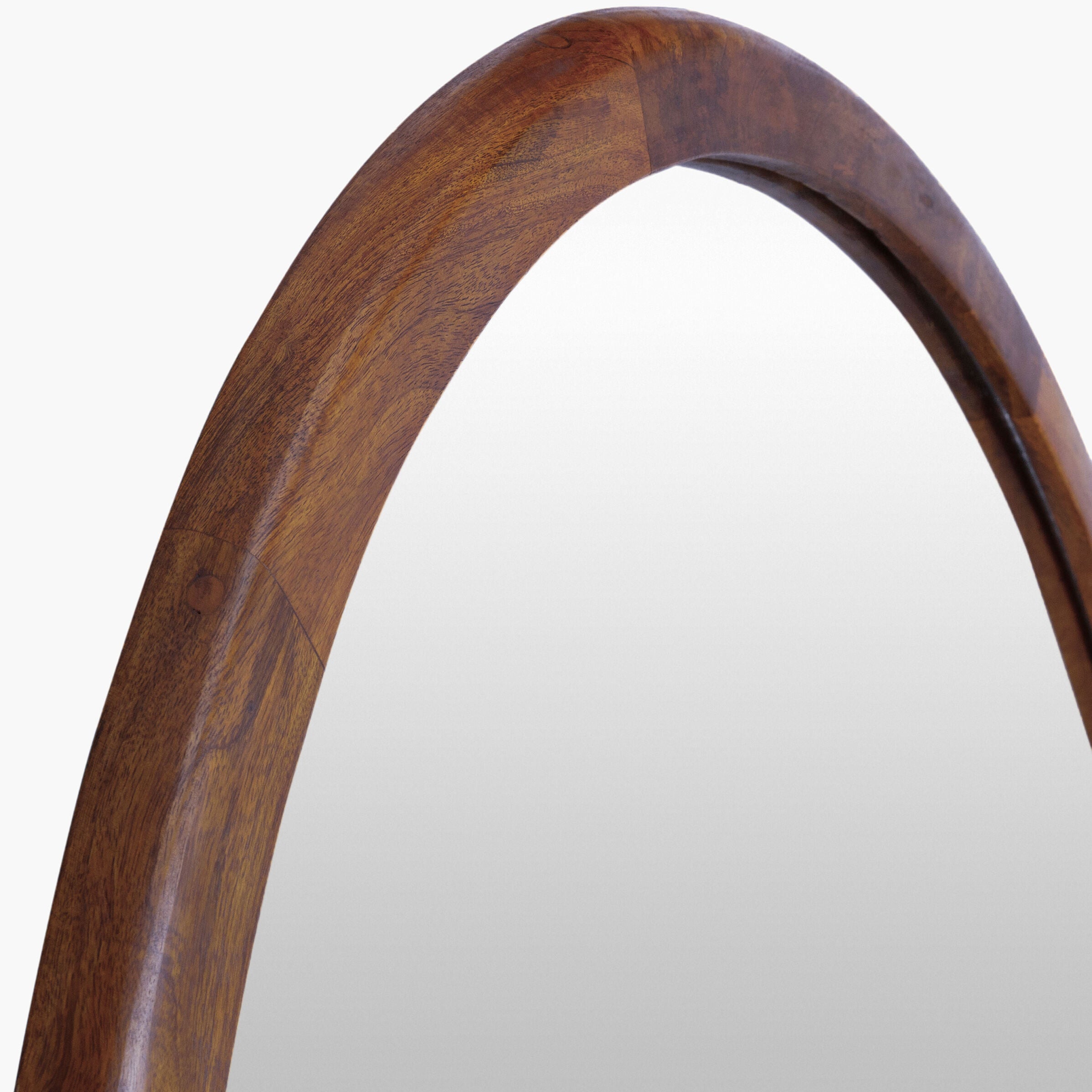 Close up of Brisbane Accent Mirror on a white background at Addison West