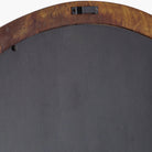 Close up of back of Brisbane Accent Mirror on a white background at Addison West