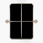 Back of Burnish Accent Mirror in Antiqued Silver on a white background at Addison West