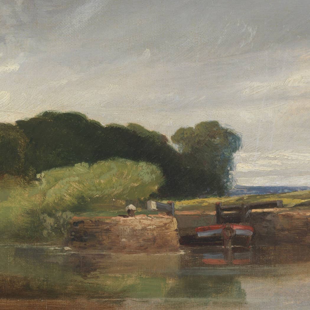By the Water English Landscape Vintage Artwork on a white background at Addison West