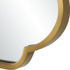 Close up of Atwell Accent Mirror on a white background at Addison West