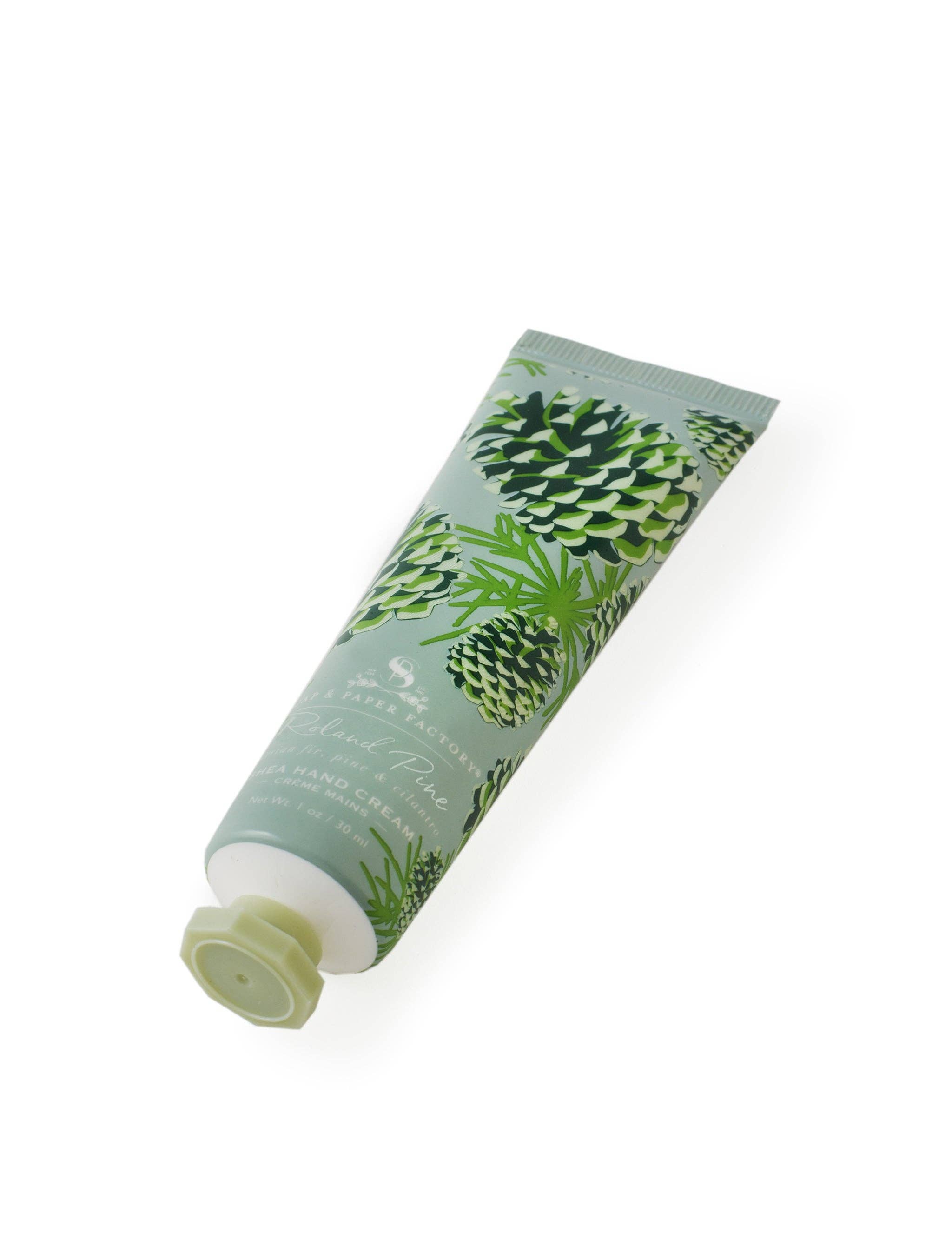 Roland Pine Shea Butter Hand Cream on a white background at Addison West