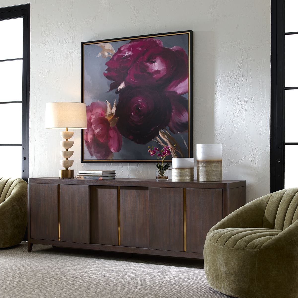 Boten Console Cabinet in a living room at Addison West