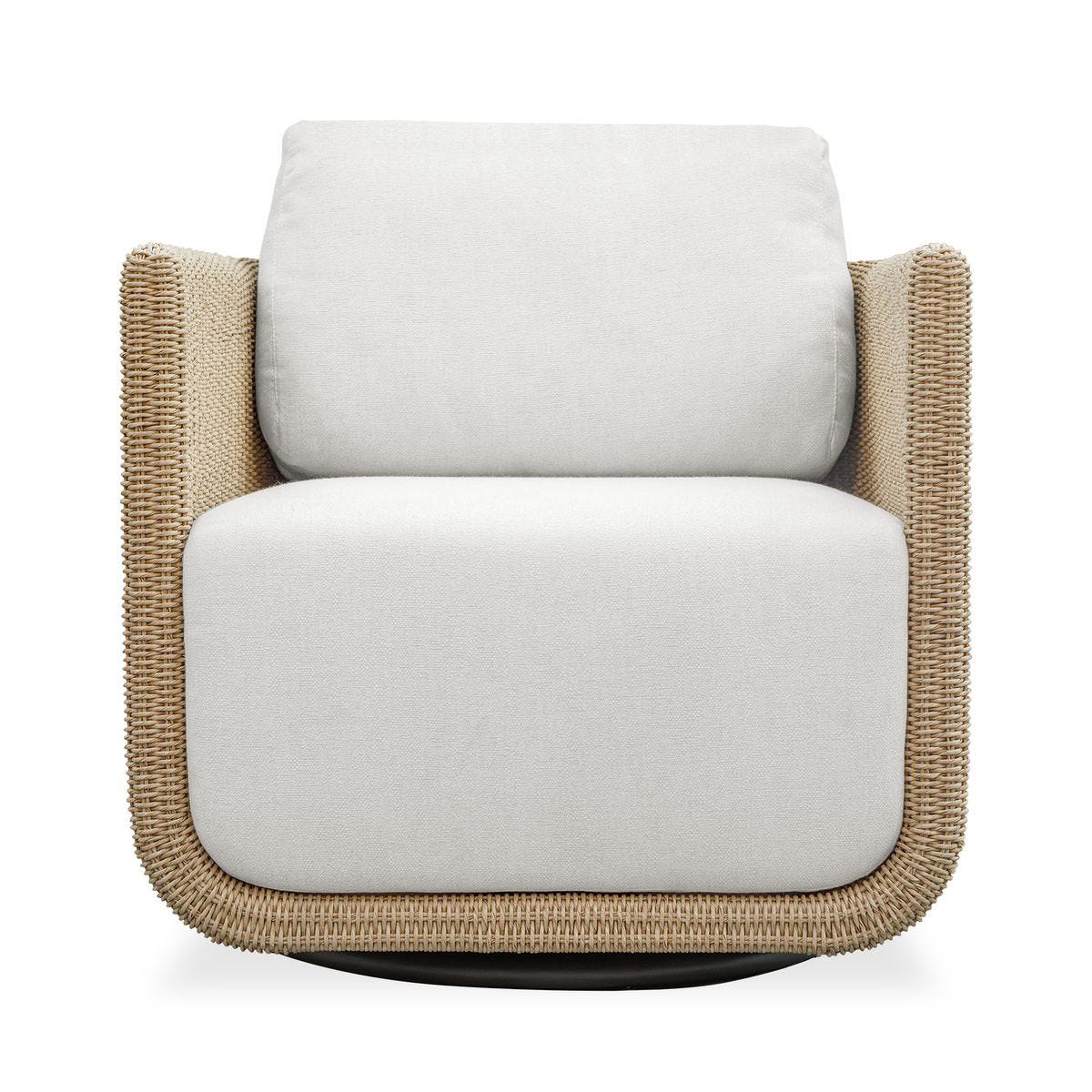 Saylor Outdoor Swivel Lounge Chair on a white background at Addison West