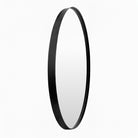 Carbondale Accent Mirror in Matte Black on a white background at Addison West