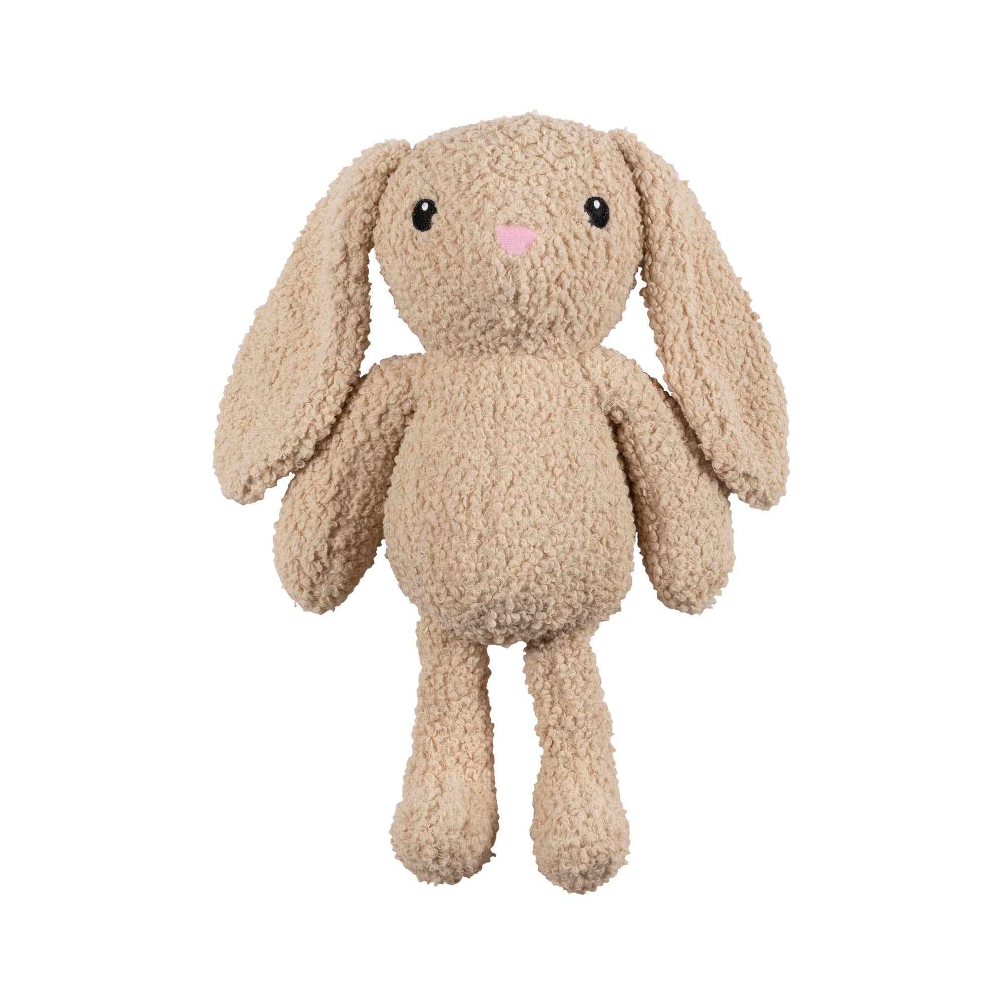 Large Beige plush bunny dog toy on a white background
