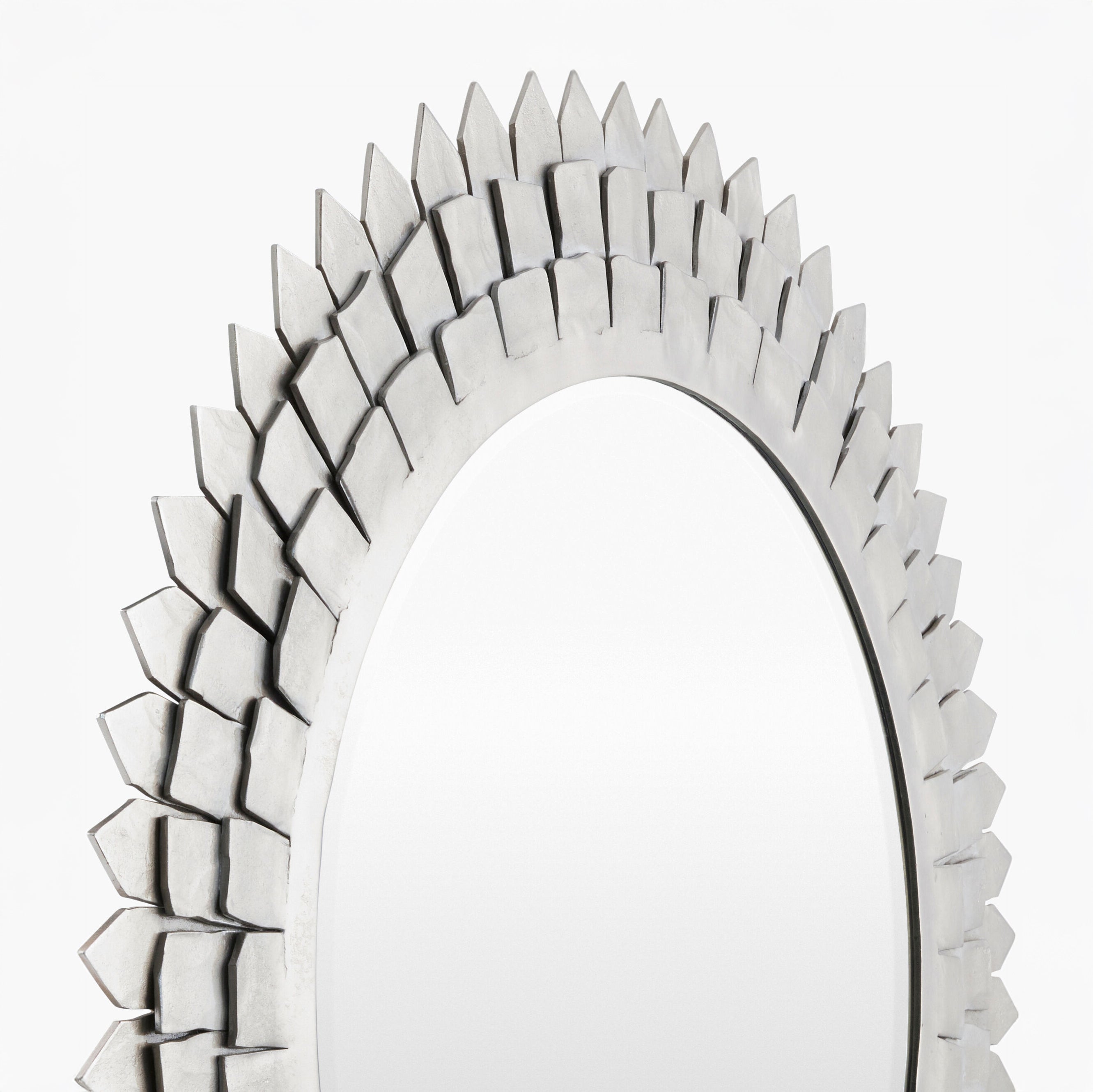 Close up of Cian Accent Mirror on a white background at Addison West