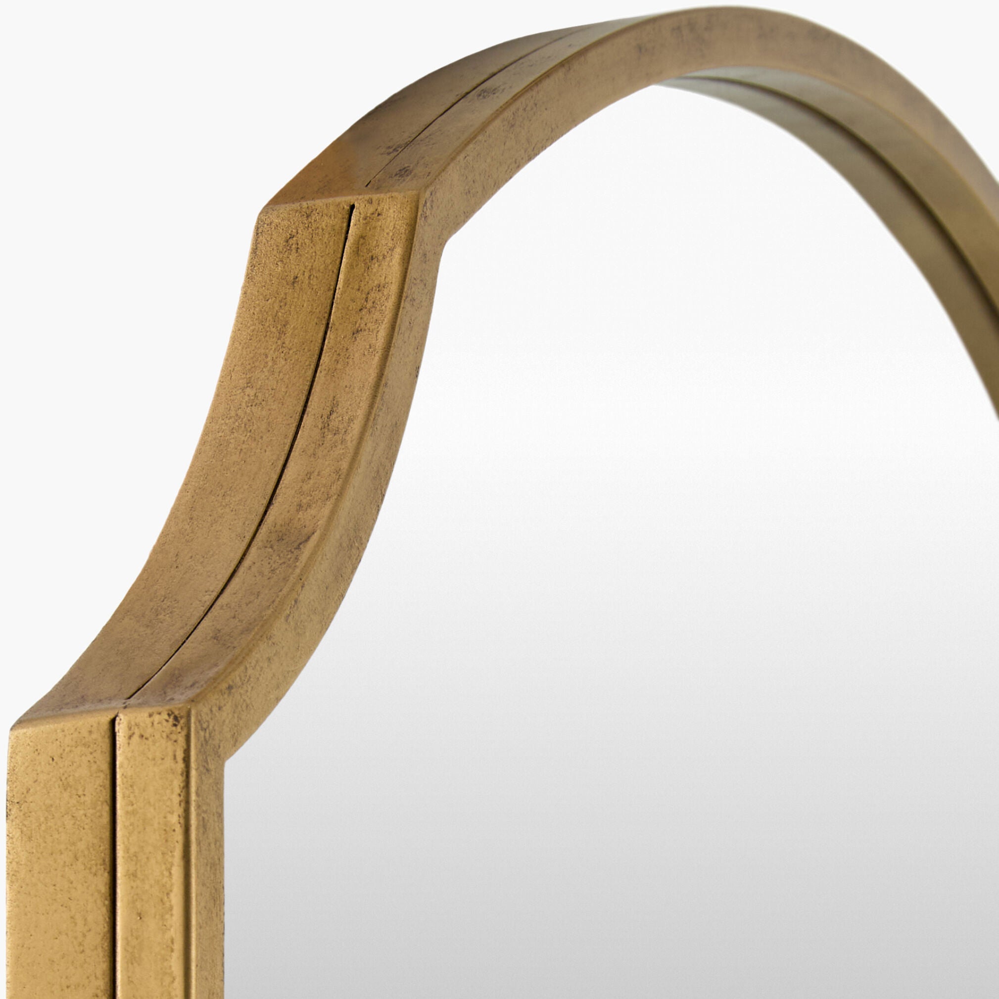 Close up of Corbin Mantel Mirror on a white background at Addison West