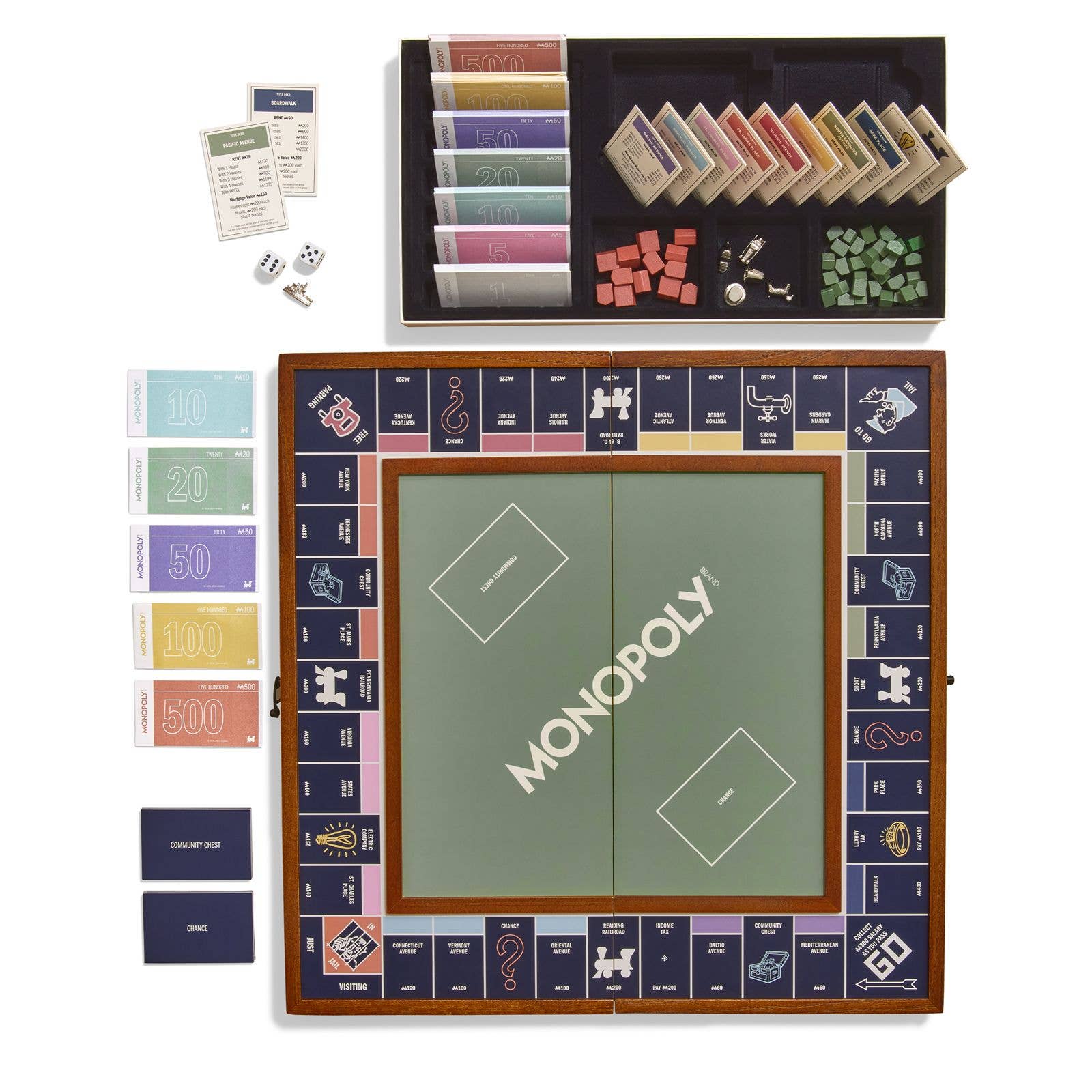 Monopoly Grand Folding Edition on a white background at Addison West
