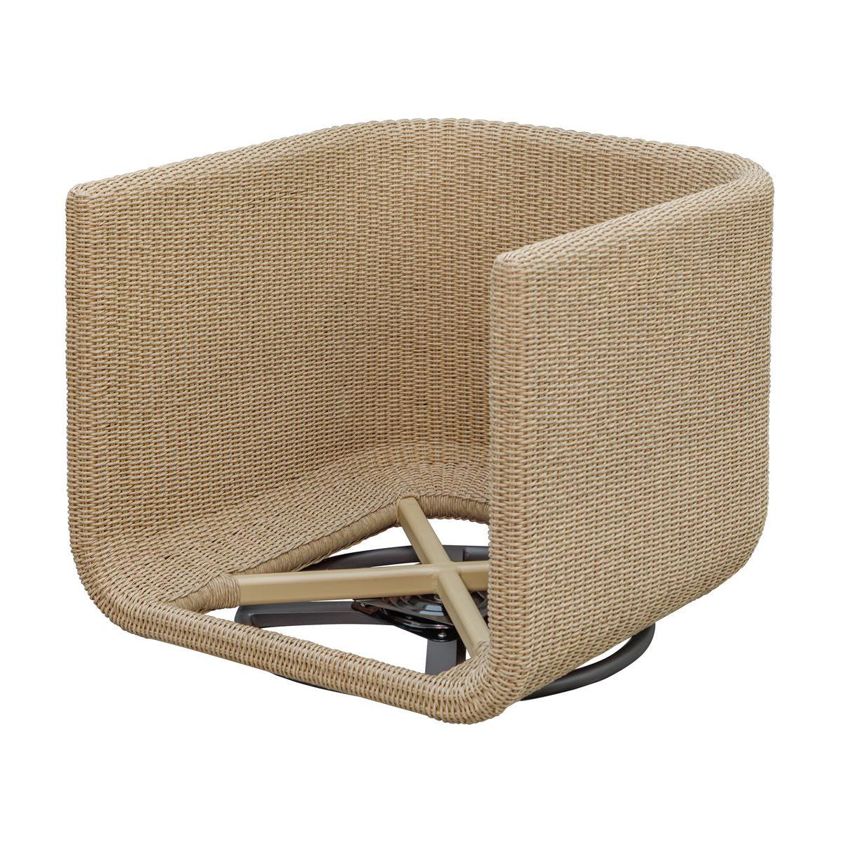 Saylor Outdoor Swivel Lounge Chair on a white background at Addison West
