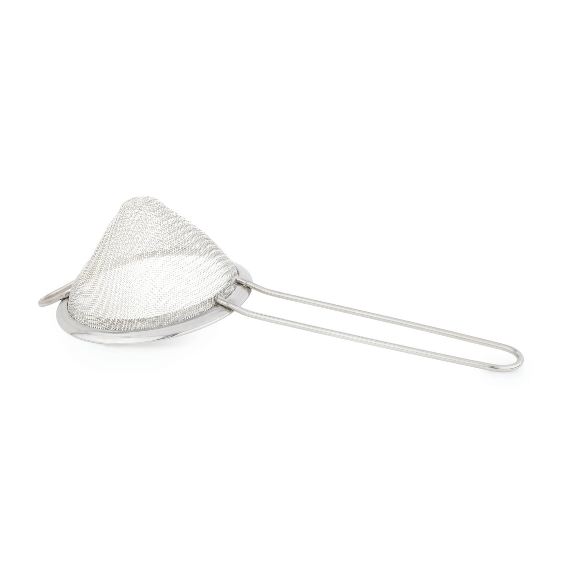 Harrison Stainless Steel Mesh Cocktail Strainer on a white background at Addison West