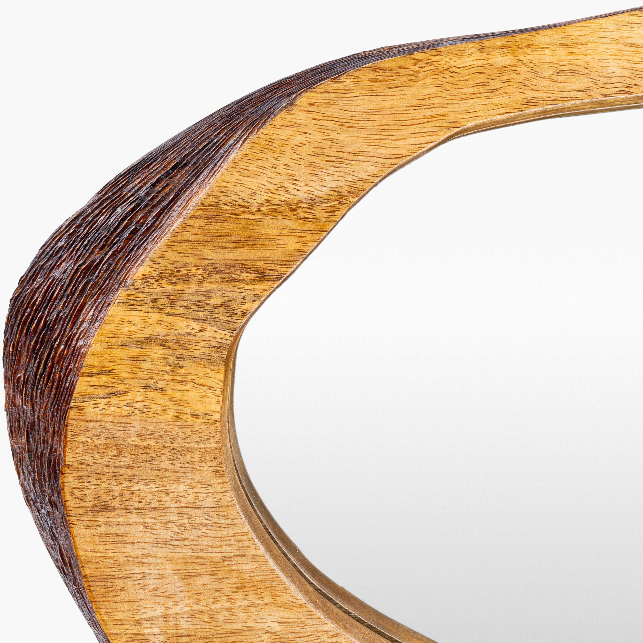 Close up of Edge Accent Mirror on a white background at Addison West