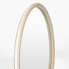 Close up of Dwarka Accent Mirror on a white background at Addison West