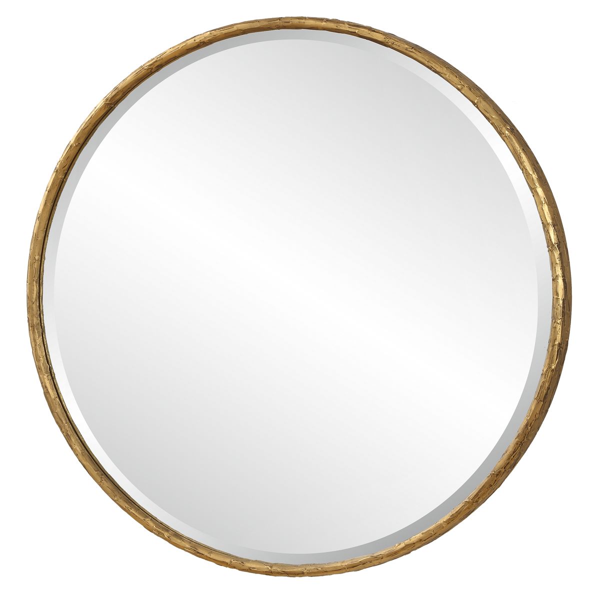 Sutcliffe Round Accent Mirror on a white background at Addison West