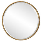 Sutcliffe Round Accent Mirror on a white background at Addison West