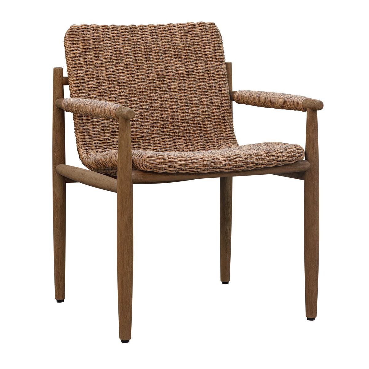 Sutter Outdoor Dining Chair on a white background at Addison West