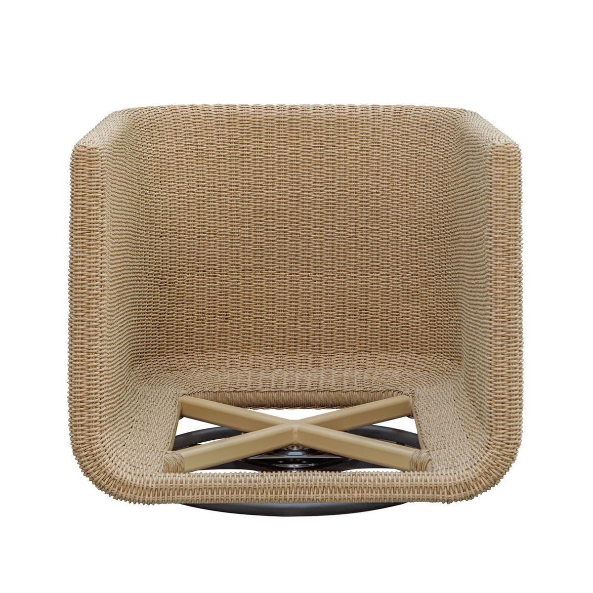 Saylor Outdoor Swivel Lounge Chair on a white background at Addison West