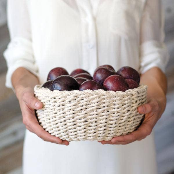 Parchment Twined Rope Bowl Kit on a white background at Addison West