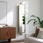 Emmeline Full Length Mirror on a white wall in a room at Addison West