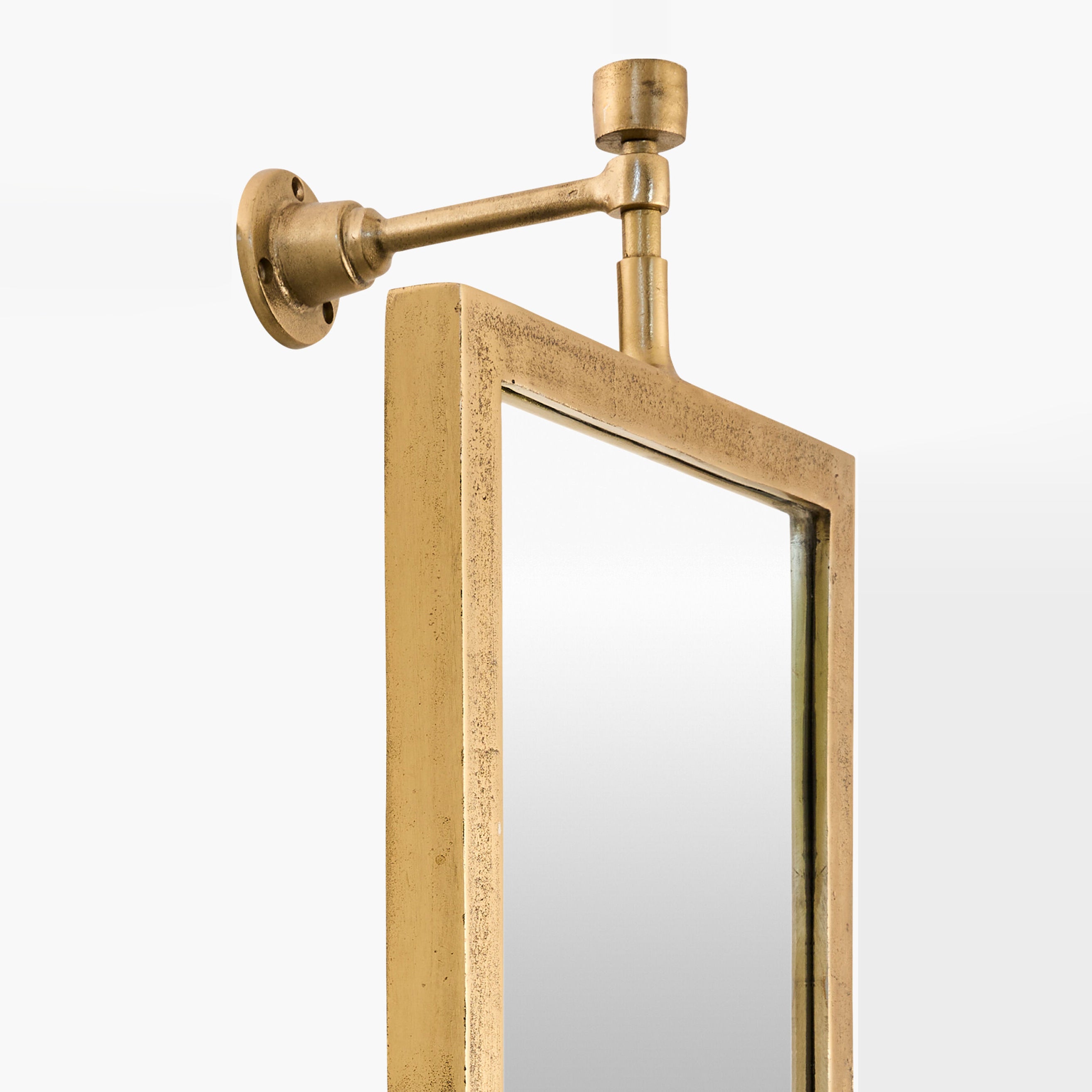 Close up of Emmeline Accent Mirror on a white background at Addison West