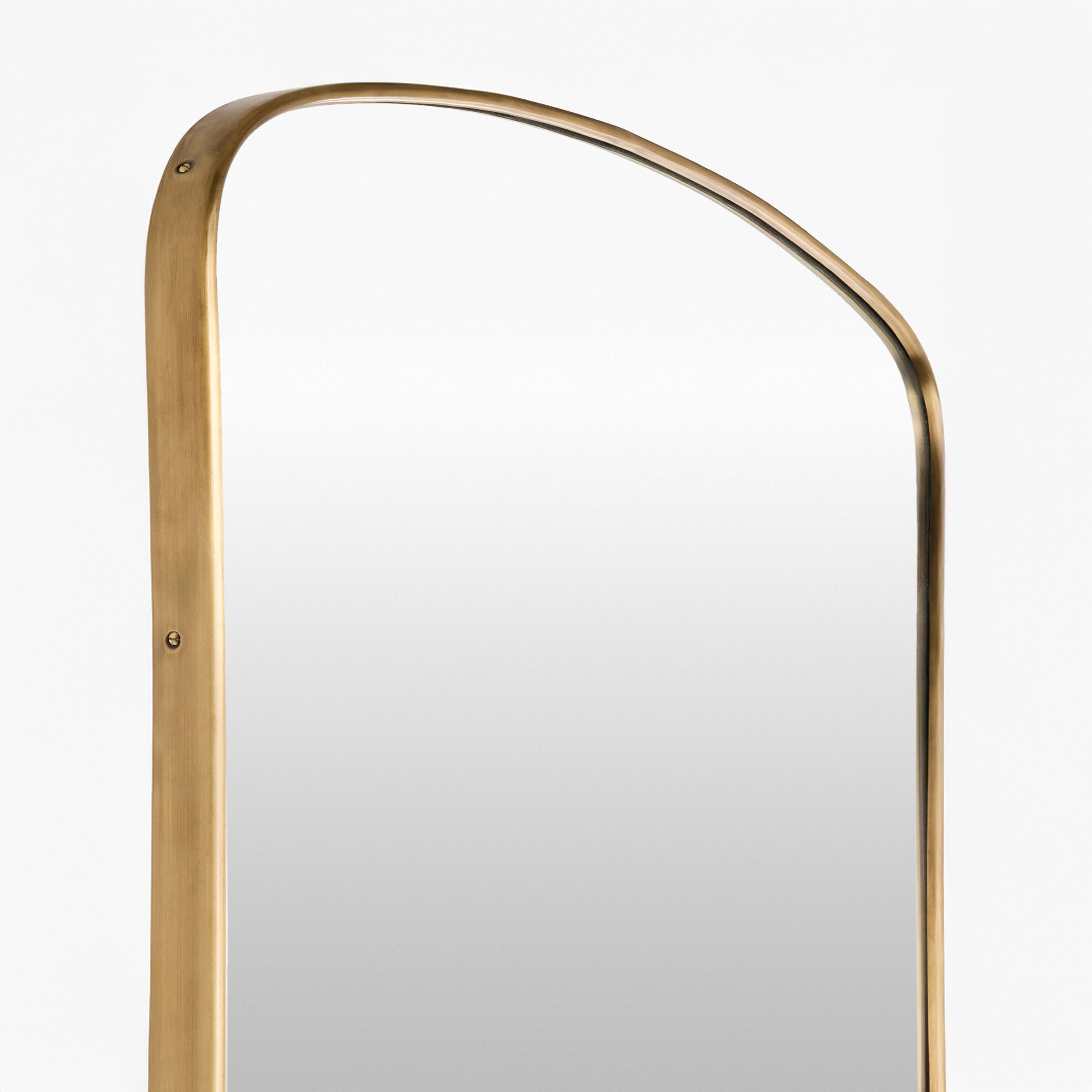 Close up of Estrella Full Length Mirror on a white background at Addison West