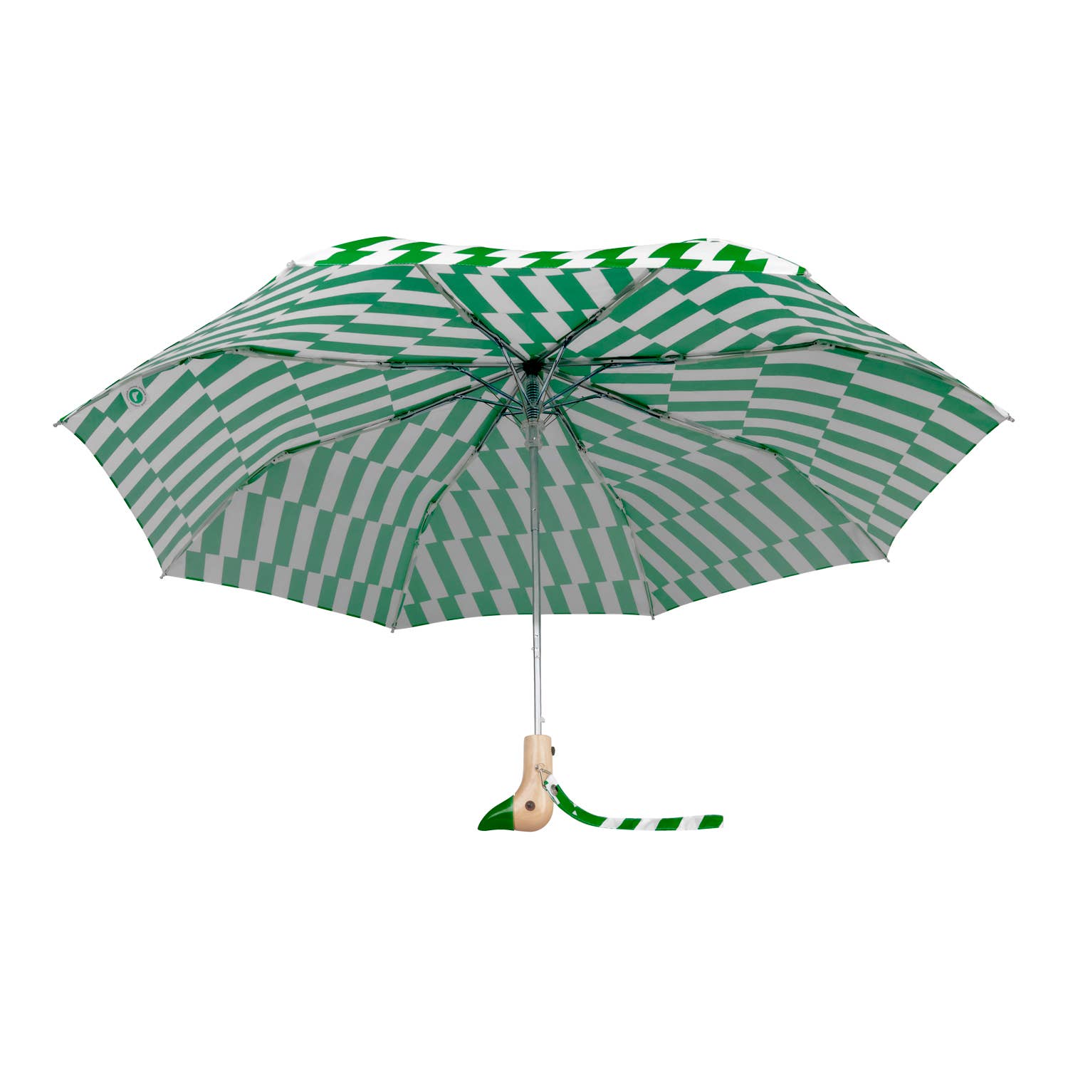 Original Duckhead Kelly Bars Eco-Friendly Umbrella on a white background at Addison West