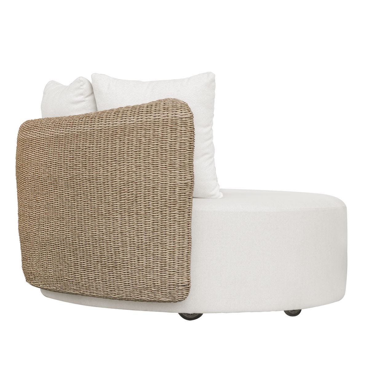 Side of Sunhaven Outdoor Swivel Day Bed on a white background at Addison West