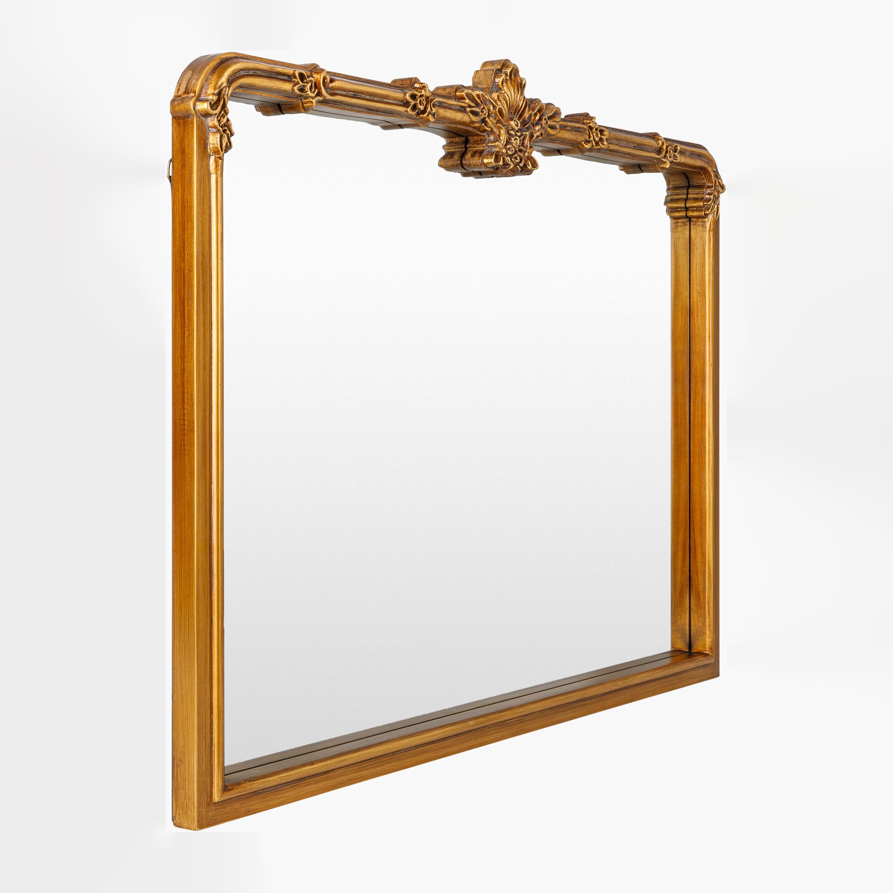 Highclere Mantel Mirror on a white background at Addison West
