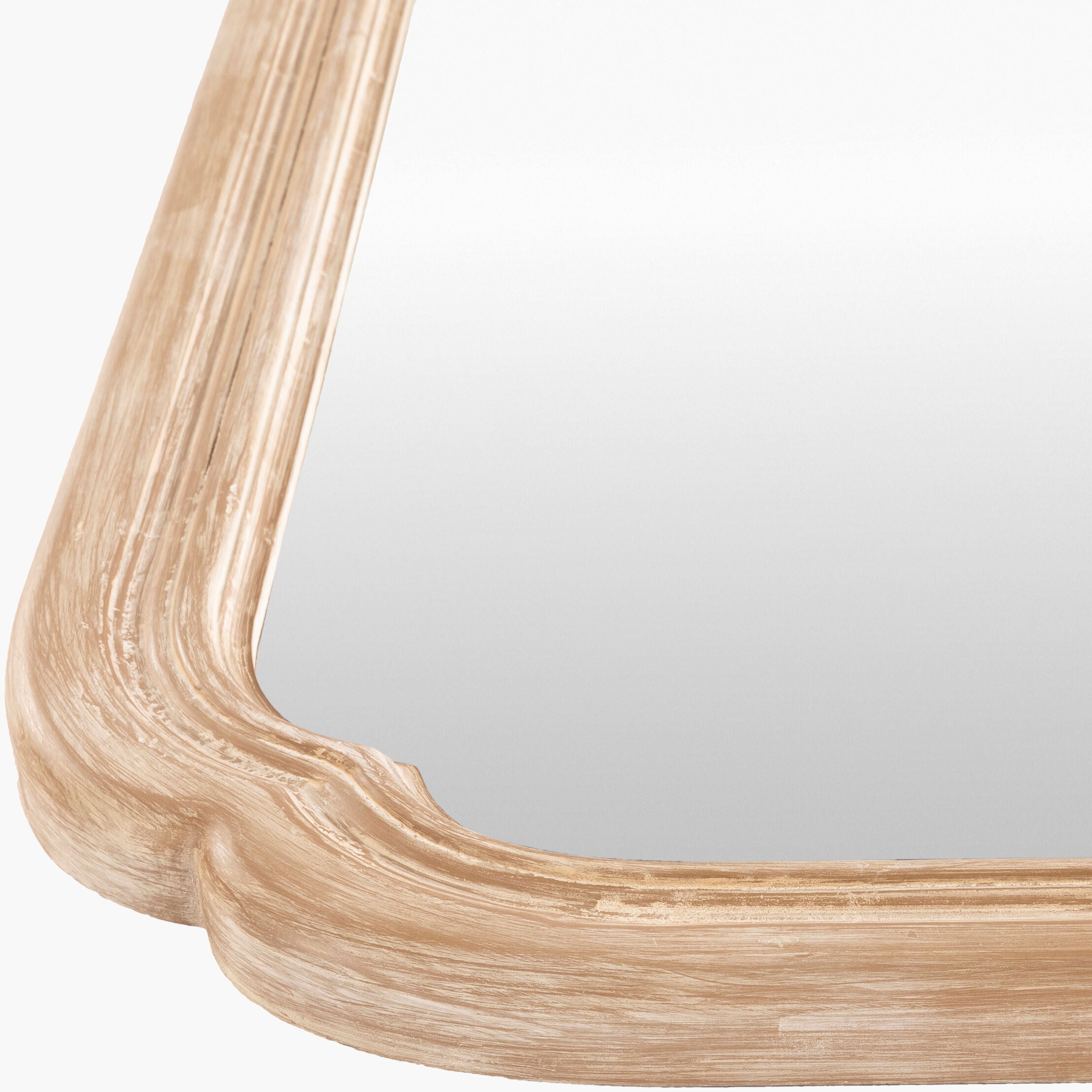 Close up of Harlan Accent Mirror on a white background at Addison West
