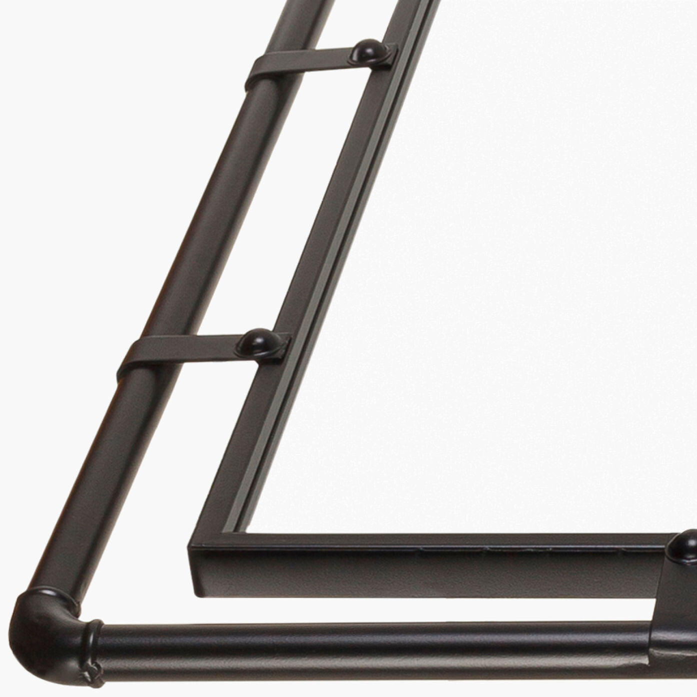 Close up of Indus Accent Mirror on a white background at Addison West