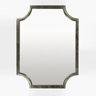Joslyn Accent Mirror in Gilded Silver on a white background at Addison West