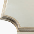Close up of Joslyn Accent Mirror in Gilded Silver on a white background at Addison West
