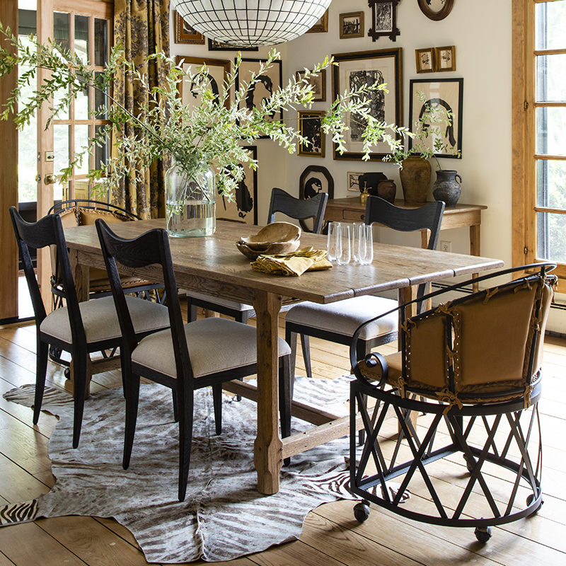 Forever Extendable Dining Table in Breadboard Finish in a dining room at Addison West