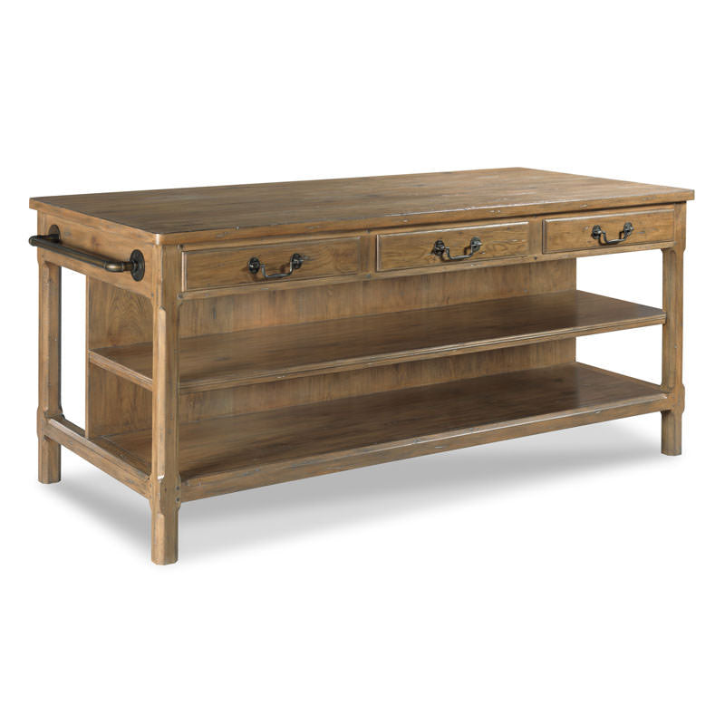 Draper's Table in Antique Finish on a white background at Addison West