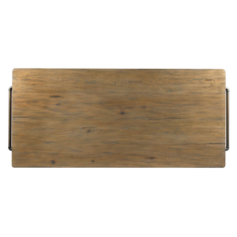 Draper's Table in Antique Finish on a white background at Addison West