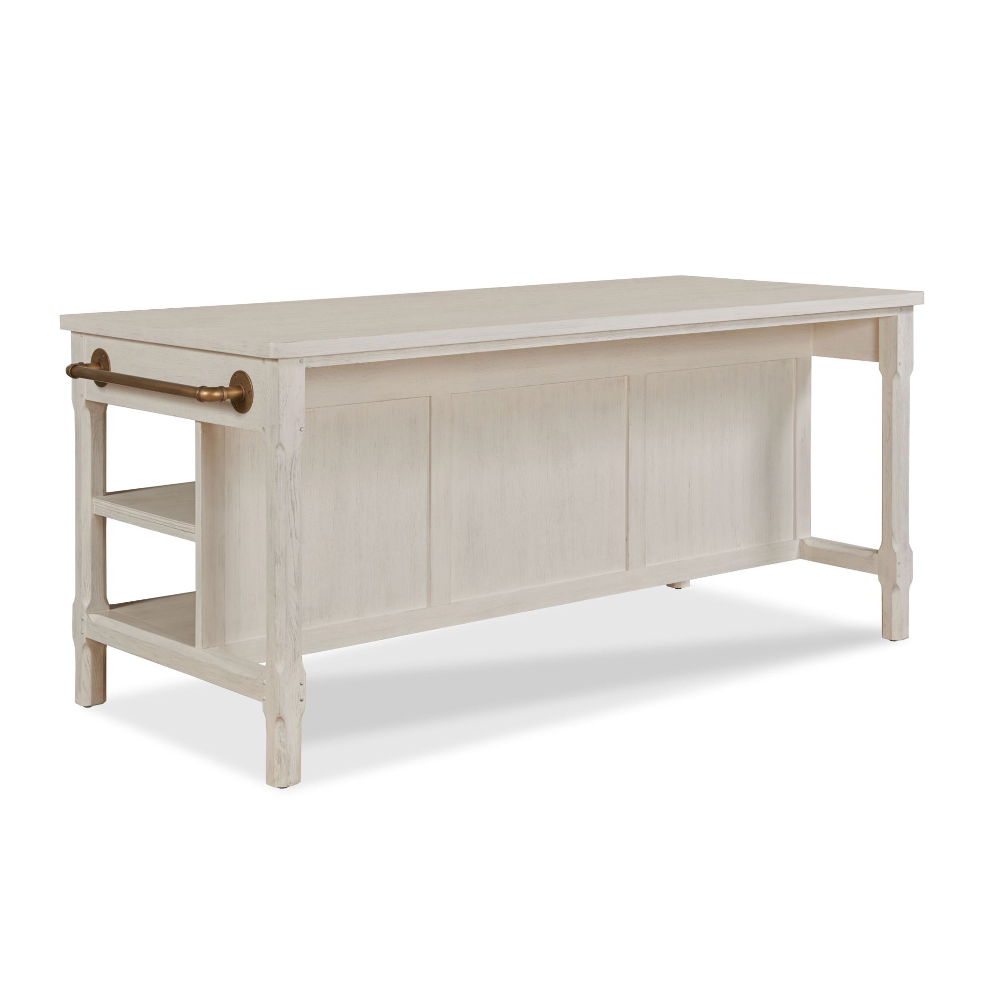 Draper's Table in Frost White on a white background at Addison West