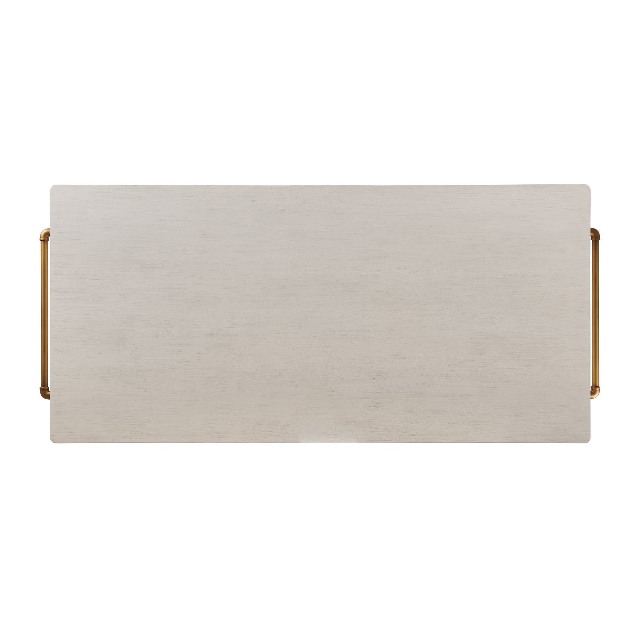 Draper's Table in Frost White on a white background at Addison West