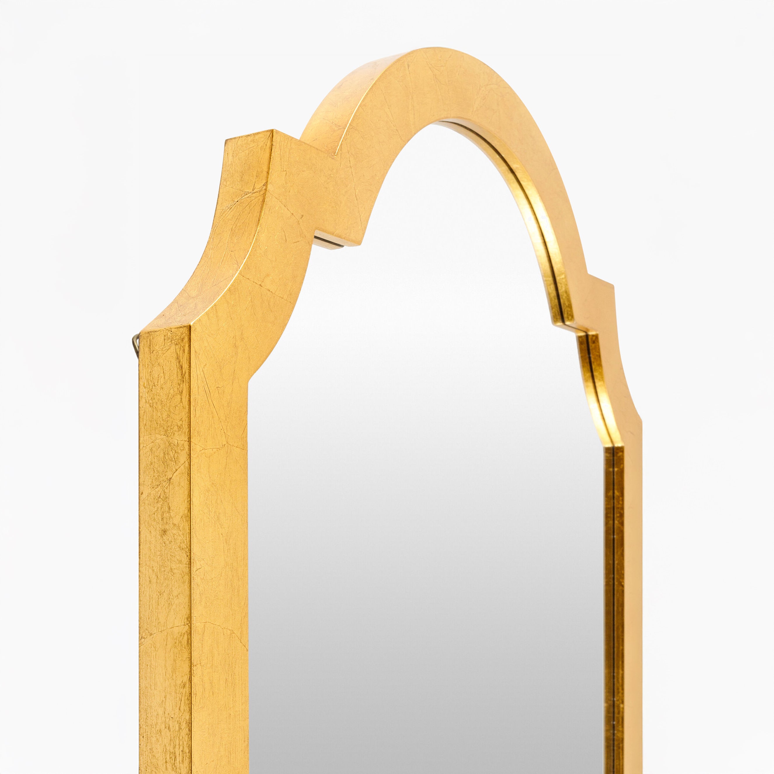 Close up of Norway Accent Mirror on a white background at Addison West