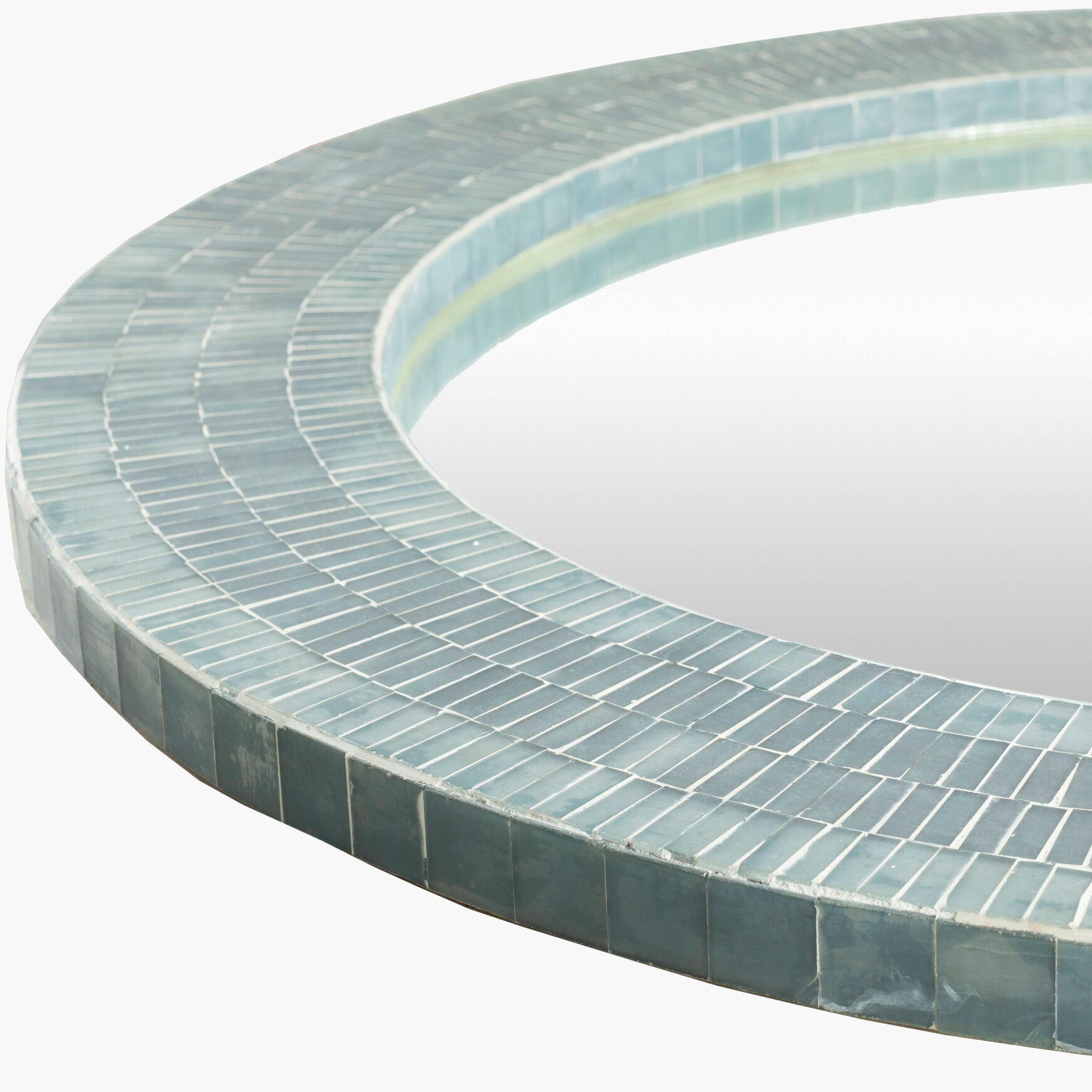 Close up of Natalia Accent Mirror on a white background at Addison West